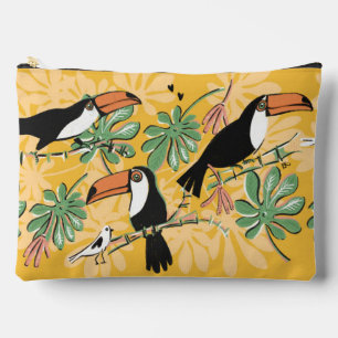 Toucan pencil case accessory pouch