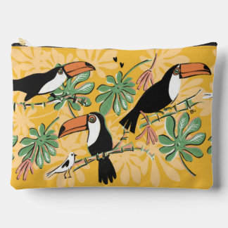Toucan pencil case accessory pouch