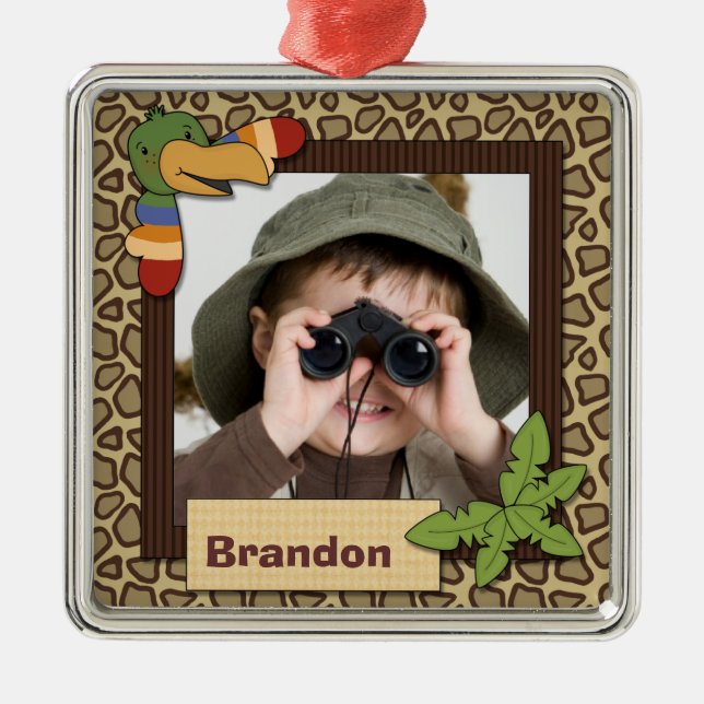 Toucan Personalised Photo Keepsake Ornament (Front)