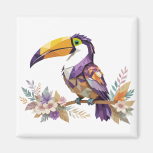 Toucan Playful Adorable Fun Animal Colourful Joyfu Magnet