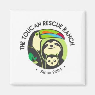 Toucan Rescue Ranch Logo Magnet - Square