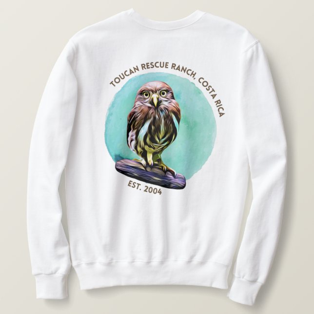 Toucan Rescue Ranch - Pygmy Owl Sweatshirt (Design Back)