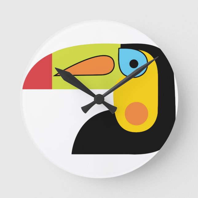 Toucan Round Clock (Front)