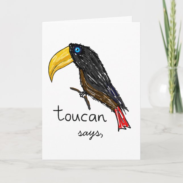 Toucan Says Birthday Card (Front)