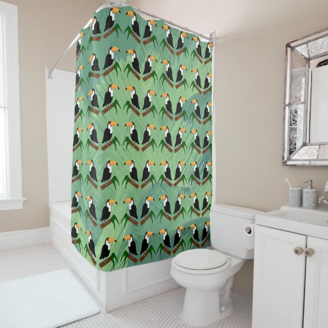 Toucan Shower Curtain (In Situ)