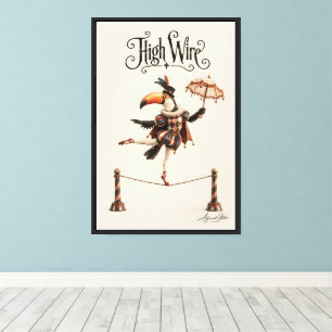 Toucan Tightrope Walker Canvas Print