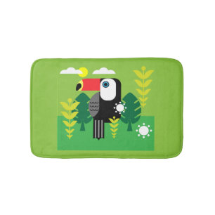 Toucan Tropical Bird Bath Mat