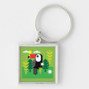 Toucan Tropical Bird Key Ring