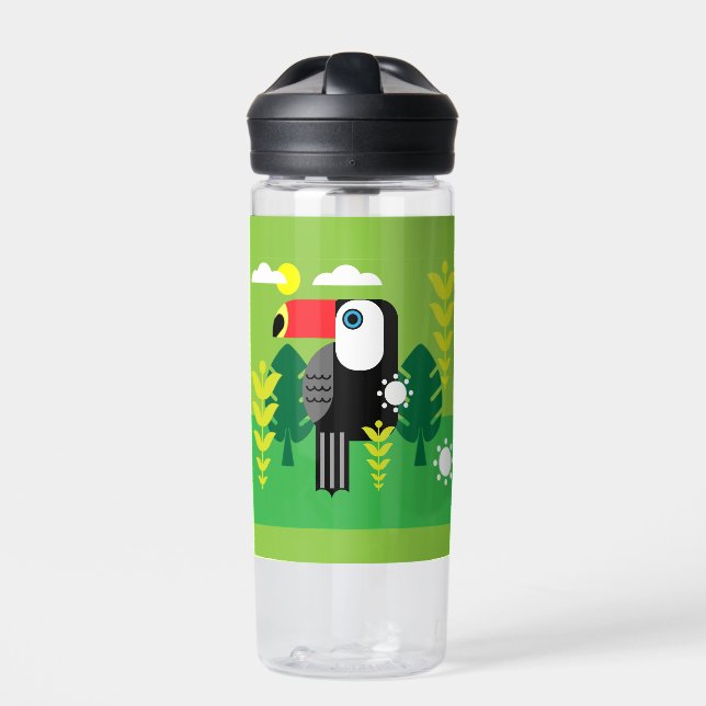 Toucan Tropical Bird Water Bottle (Front)