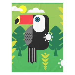Toucan Tropical Birds Tablecloth