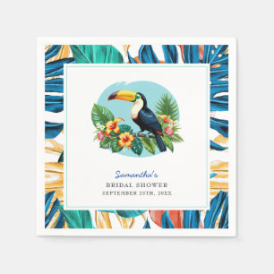 Toucan Tropical Rainforest Summers Bridal Shower Napkin