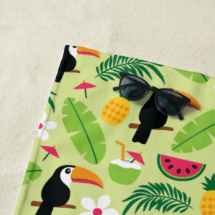Toucan Tropical Summer Beach Towel