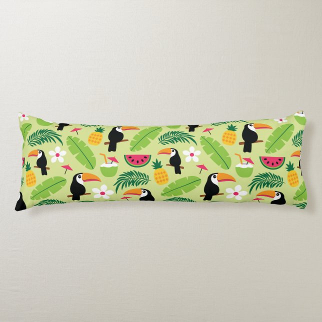 Toucan Tropical Summer Body Cushion (Front)