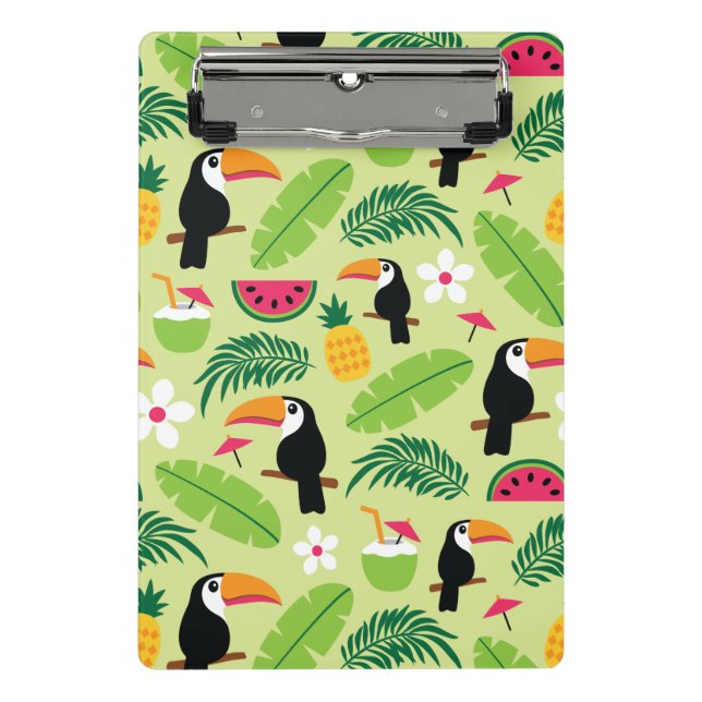Toucan Tropical Summer Mini Clipboard (Front)