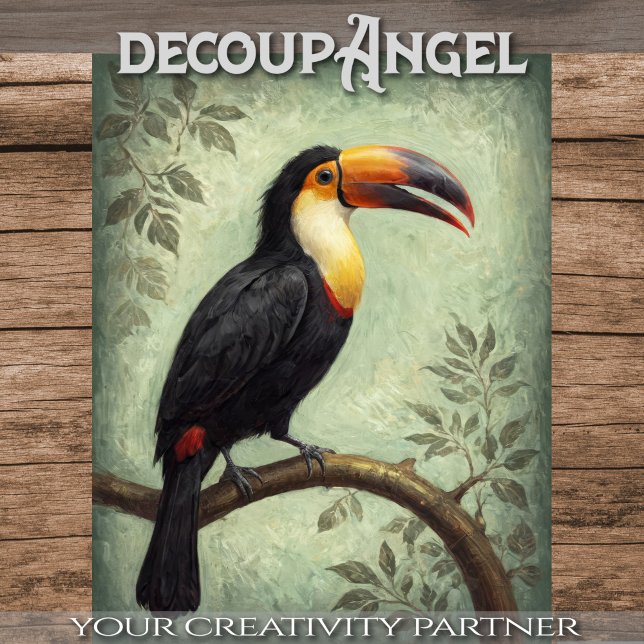 Toucan Tropical Touch - Decoupage - Tissue Paper (Creator Uploaded)