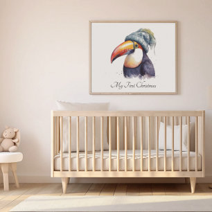 Toucan Winter Vibes, custom Poster