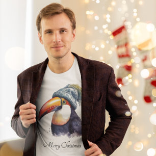 Toucan Winter Vibes, custom T-Shirt