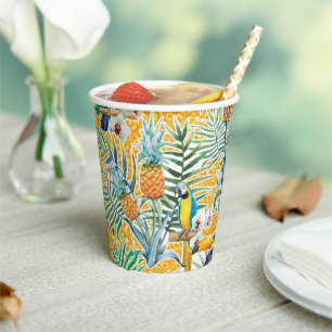 Toucans and Pineapples Luau Cups