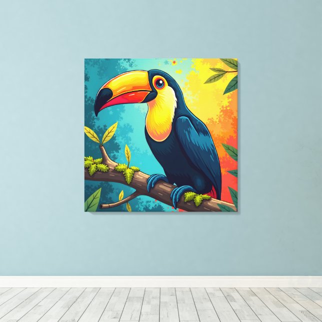 Toucans Canvas Print (Insitu(Wood Floor))