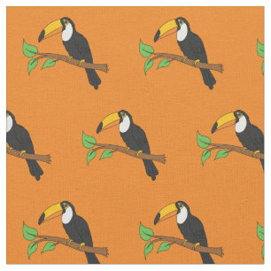 Toucans Cute Birds Fabric