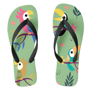 Toucans & Parrots Jandals