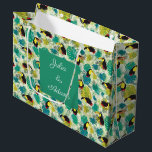 Toucans White Gift Bag<br><div class="desc">Beautiful invitations and stationery for special occasions and festivals are available in both physical and digital formats. We can extend any design into matching items such as RSVP cards,  labels,  envelopes,  and more. Customisation is available upon request. Looking forward to hearing from you!</div>