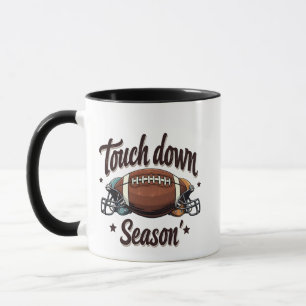 Touch Down Season Fantasy Football Rugby Gift Mug