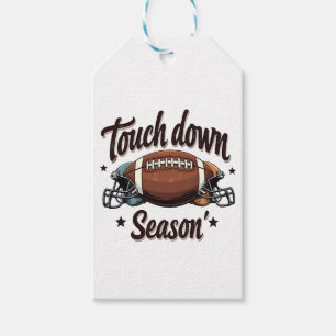 Touch Down Season Fantasy Football Rugby Gift  Tags