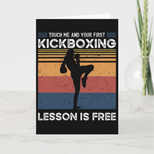 Touch Me And Your First Kickboxing Lesson Is Free Card