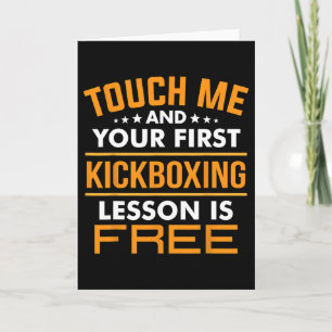 Touch Me And Your First Kickboxing Lesson Is Free  Card