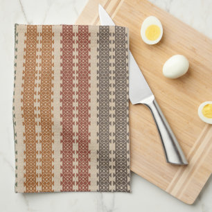 Touch of Colour Geo Pattern Tea Towel