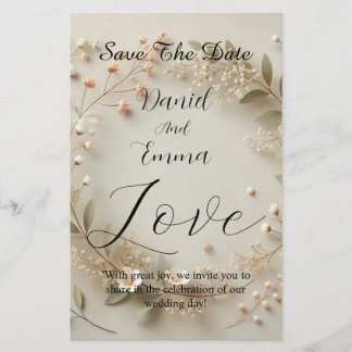 Touch of Elegance Black &pastel Wedding Invitation