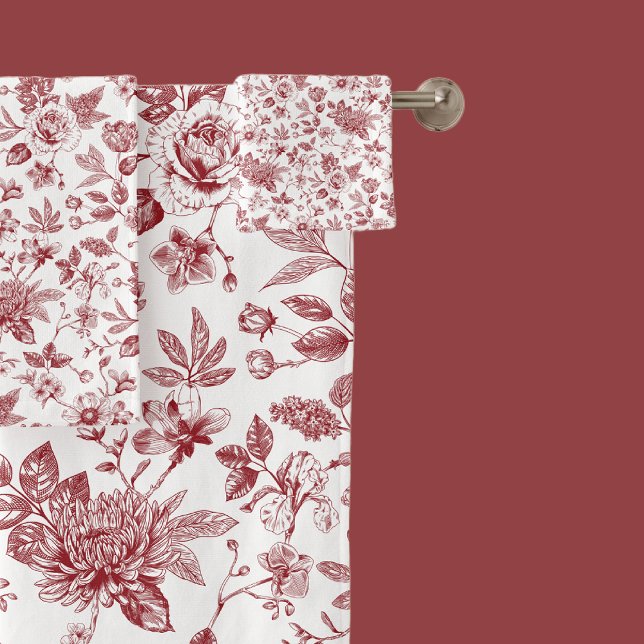 Touch of Elegance Garden Toile Bath Towel Set (Creator Uploaded)