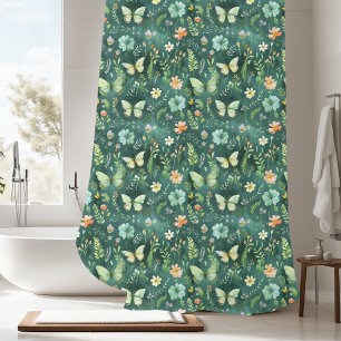 Touch of Nature Butterfly Shower Curtain