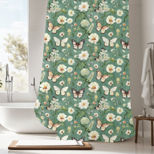 Touch of Nature Butterfly Shower Curtain