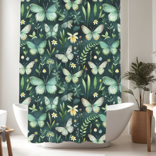 Touch of Nature Butterfly Shower Curtain