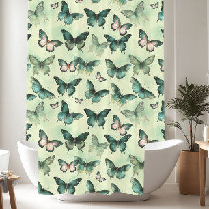 Touch of Nature Butterfly Shower Curtain