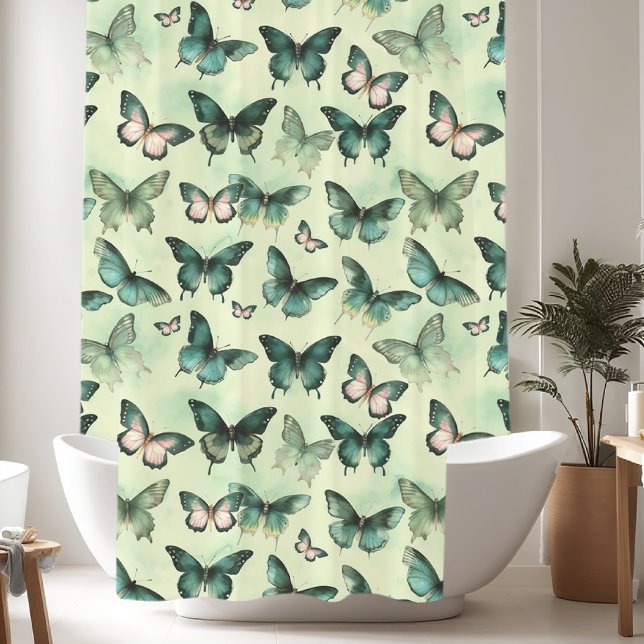 Touch of Nature Butterfly Shower Curtain (Creator Uploaded)