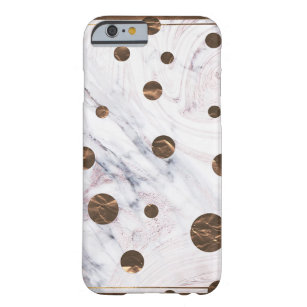 Touch of Rose Gold Marble Bronze Copper Girly Barely There iPhone 6 Case