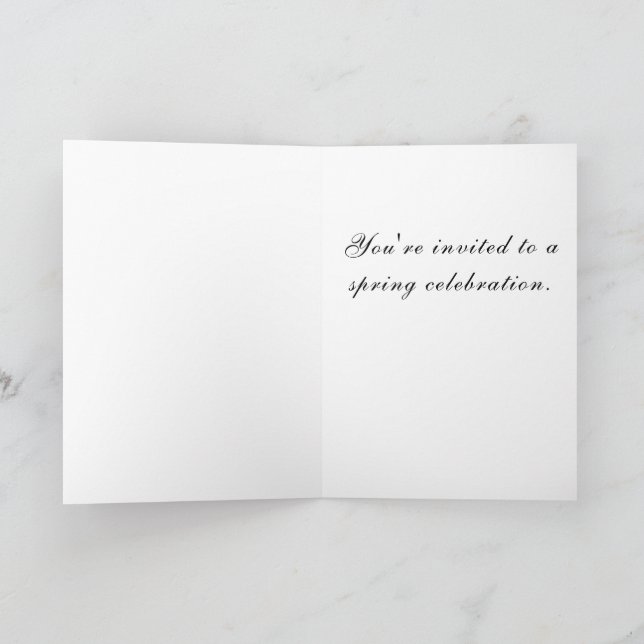 Touch of Spring Folded Greeting Card (Inside)