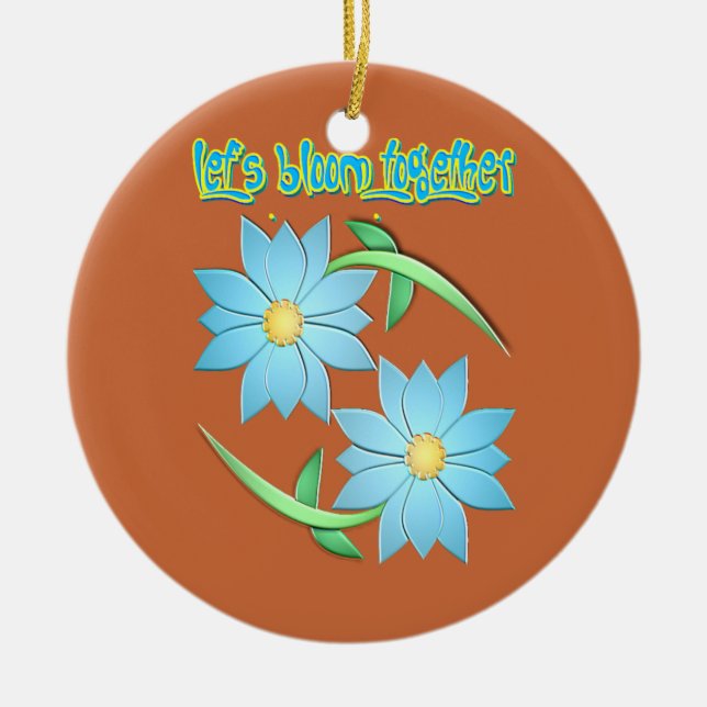 touch of springtime ceramic tree decoration (Front)