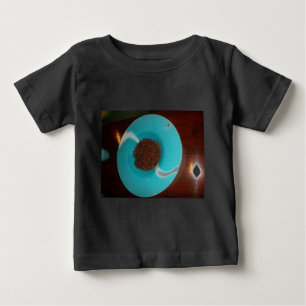 Touch of the Sea: A Cyan Bowl of Coffee Baby T-Shirt