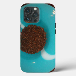 Touch of the Sea: A Cyan Bowl of Coffee iPhone 13 Pro Case