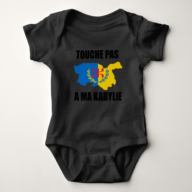 touch pas de ma Kabylie Baby Bodysuit (Front)