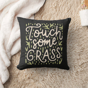 Touch some grass cushion