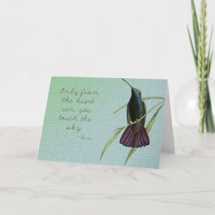 Touch the Sky Hummingbird Card