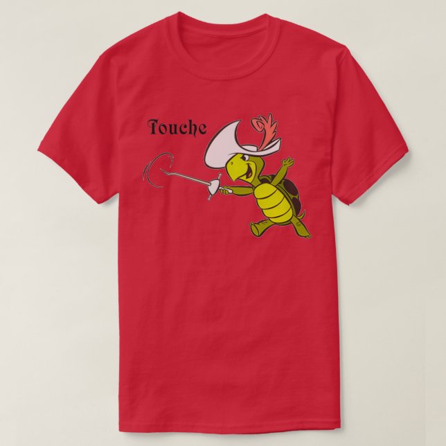 Touch Turtle red T-Shirt (Design Front)