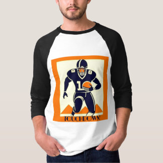 Touchdown American Football Art Deco Graphic T-Shirt