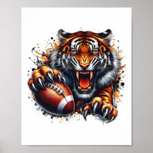 Touchdown American Footll Game Day Thanksgiving Ti Poster
