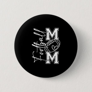 Touchdown American Footll Mom Game Day Thanksgivin 6 Cm Round Badge